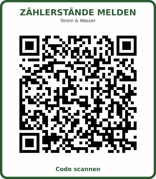 QR-Code „Zählerstände melden“ – führt zur Seite Meldung Zählerstände